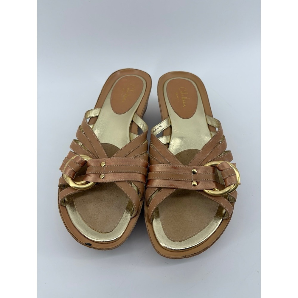 Cole‎ Haan NikeAir Tech Soles, Tan Leather Wedge, Women's Size 9.5